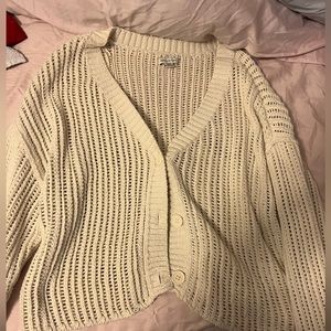 Cropped Knit Cardigan American Eagle
